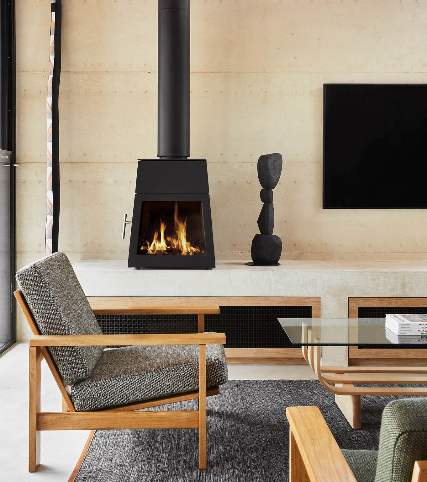 Modern designer fireplaces and wood heaters | Oblica Melbourne